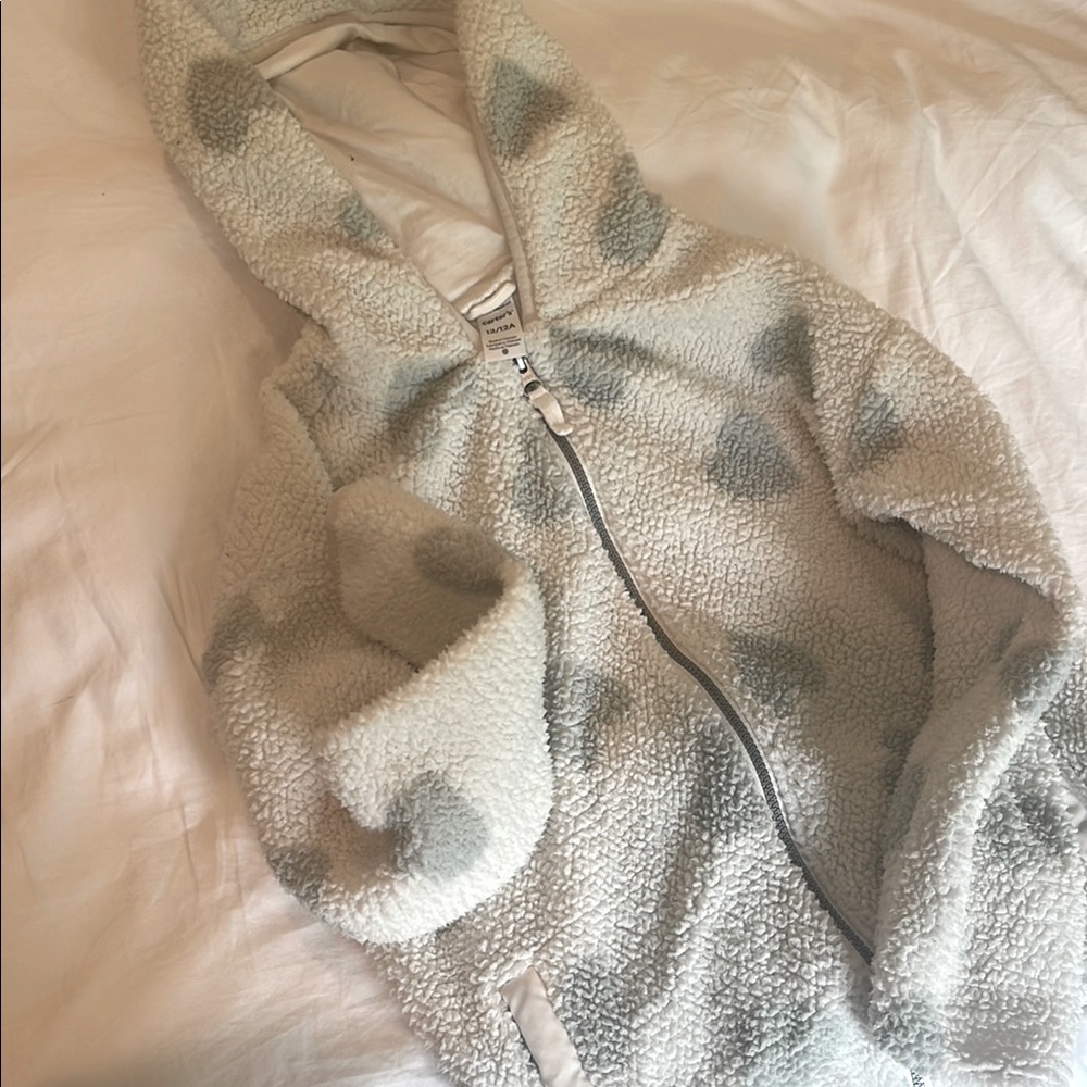 Carter's Gray Teddy Jacket Plush Warmth